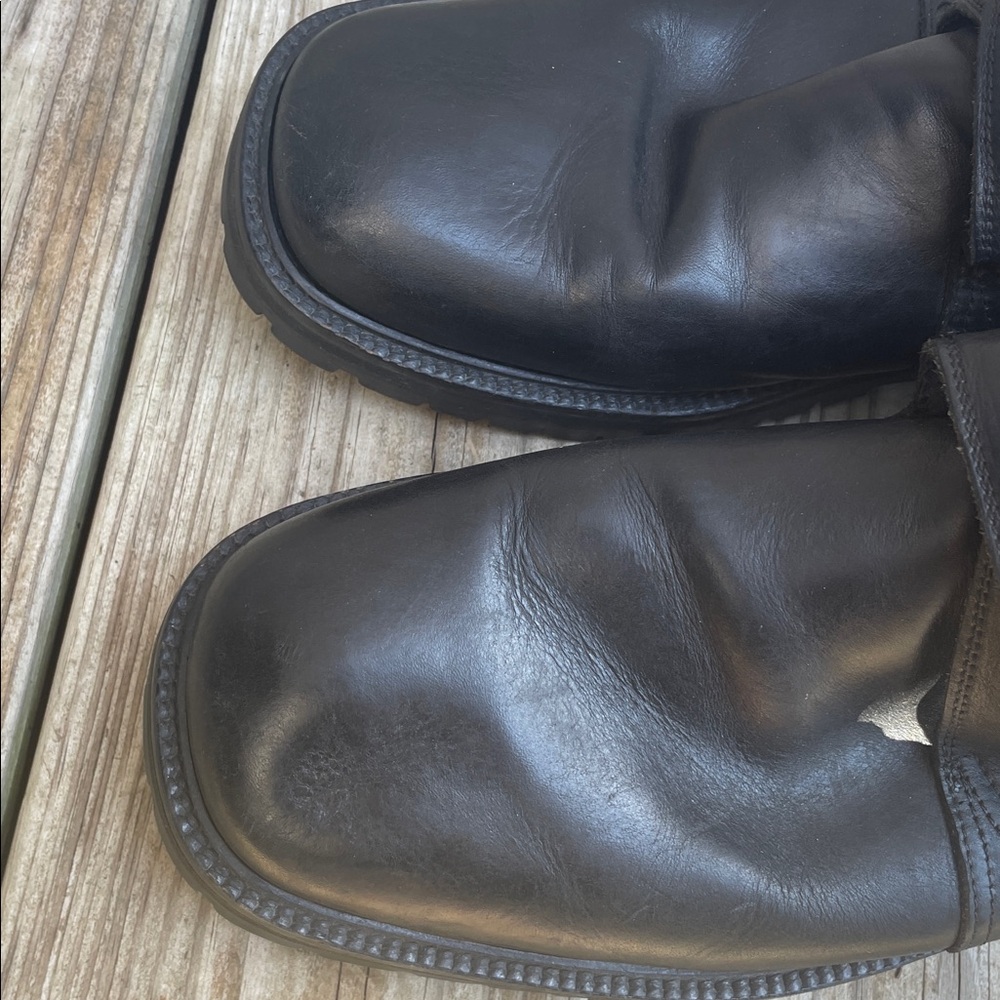 Kenneth Cole Reaction Men's Boots Black Leather Buckle Chelsea Boots Size - Picture 12 of 12